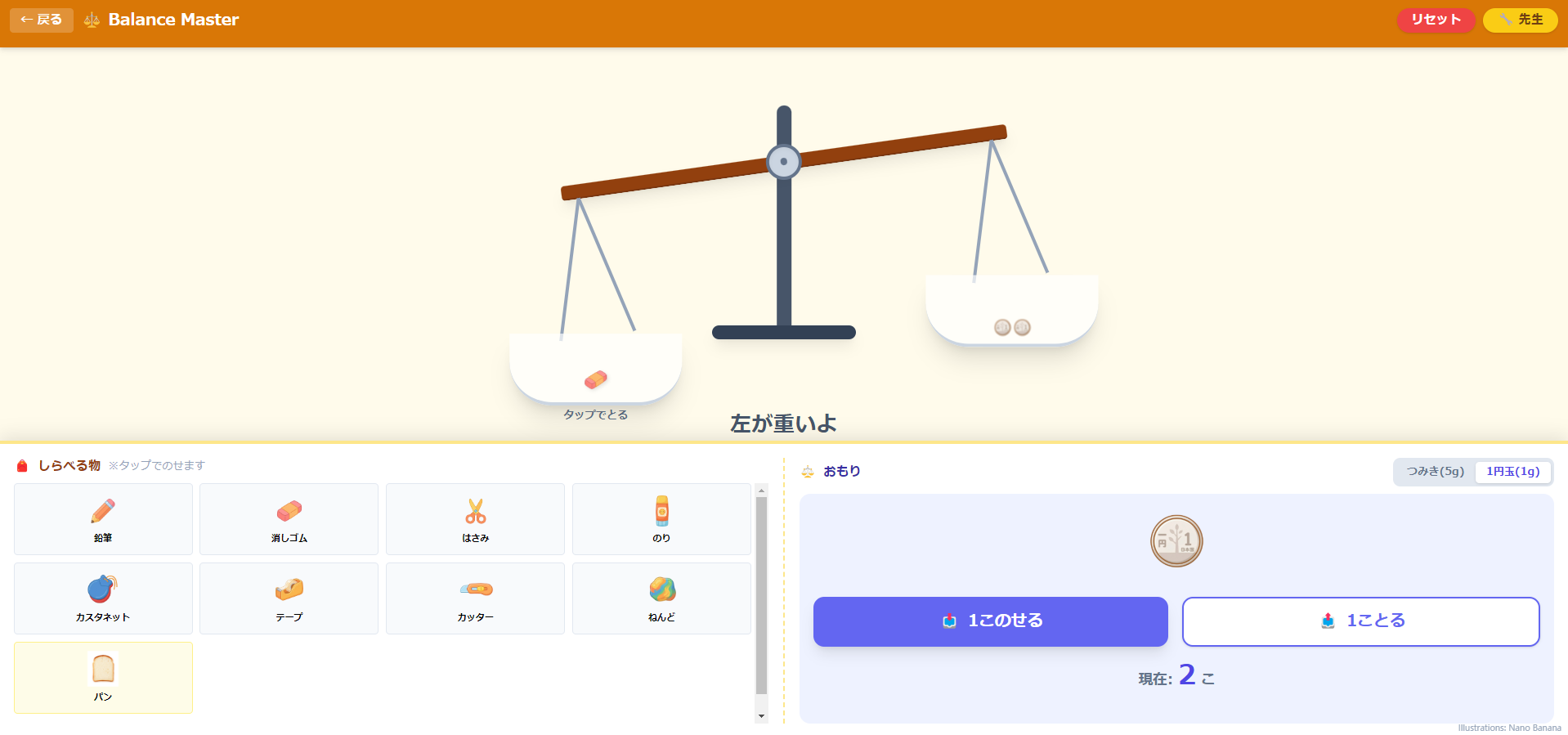 てんびんバランス