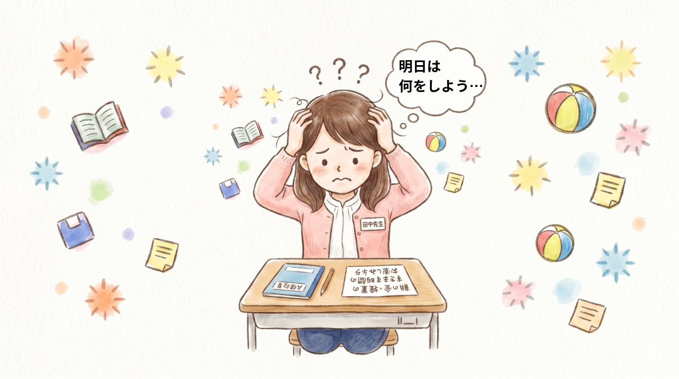 すきま時間のネタに悩む先生