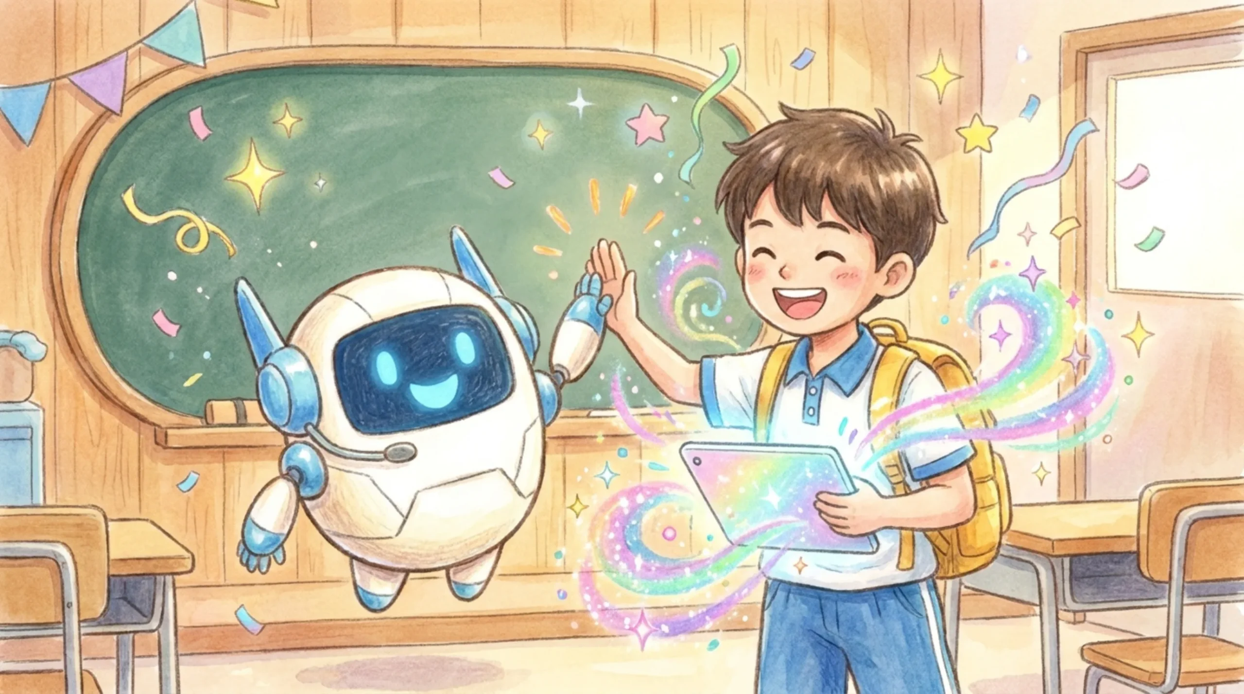 できたー！と喜ぶ子ども