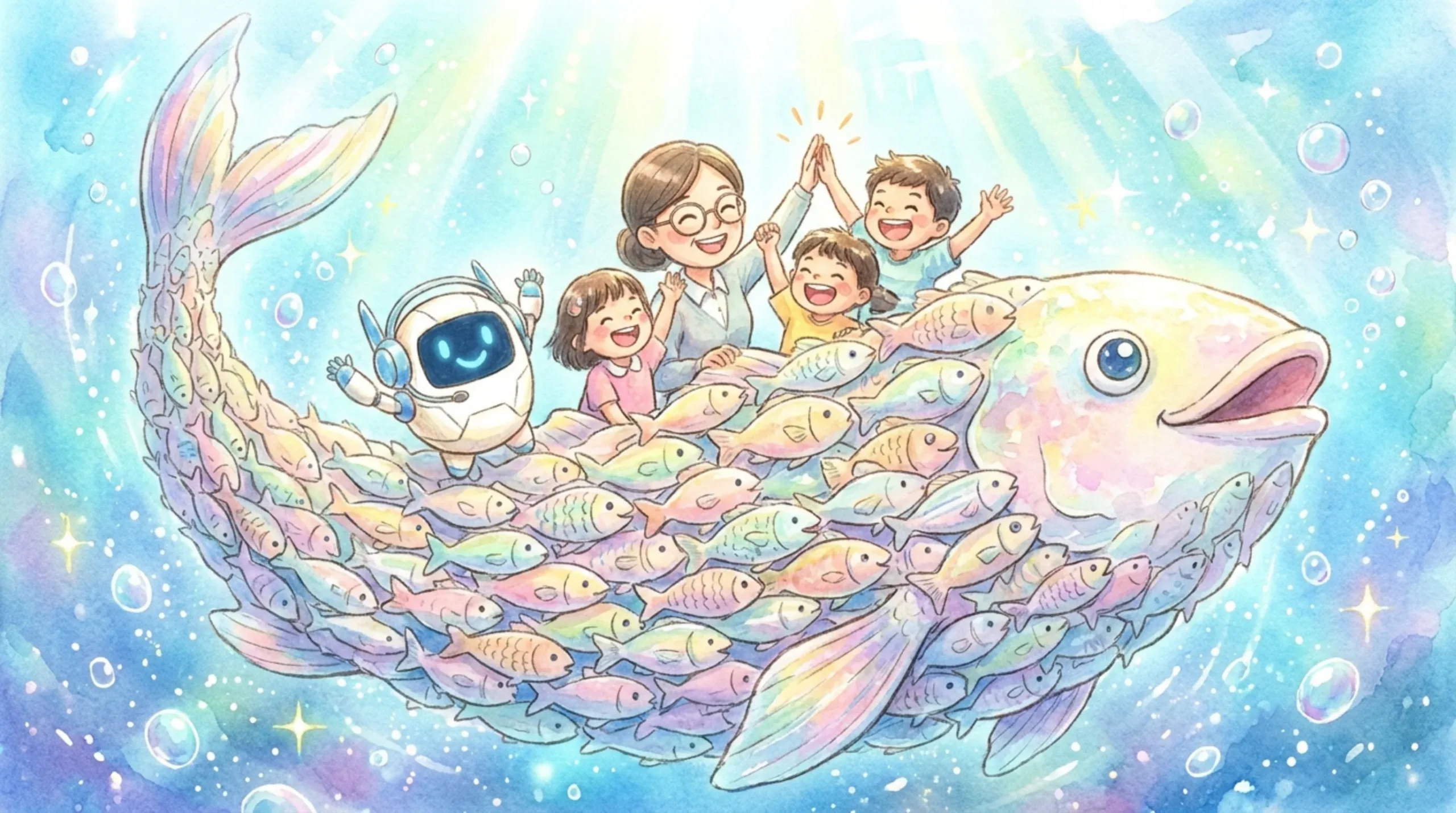 想いが叶ったイラスト
